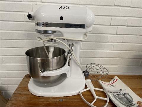Kitchenaid Heavy Duty Küchenmaschine, weiß Modell 5K5ss ohne Verp., funktioniert