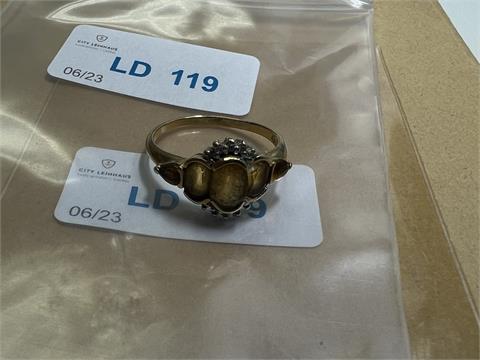 1 Da.ring m. FS (750/- 2,90 gr.)