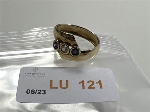 1 Ring m. FS (585/- 1,25 gr.)