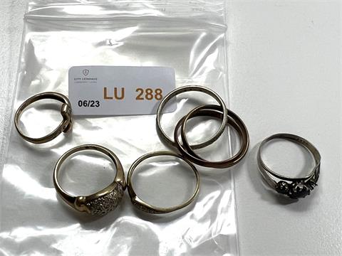 5 Ringe (333/- 12,75 gr.)