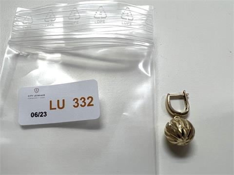 1 Ohrring Kugel (585/- 1,52 gr.)