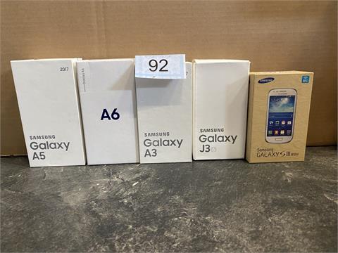5 Samrtphones von Samsung
