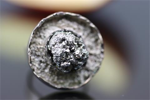 Unikat Silberring mit Pyrit