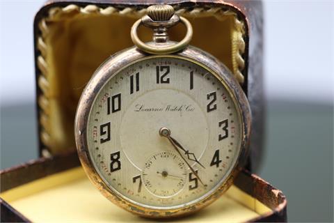 Locarno Watch Co. Taschenuhr 1 Deckel Silber