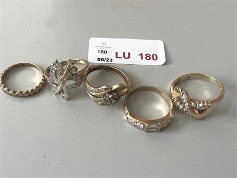 1 Da.ring m. FS (585/- 2,95 gr.);