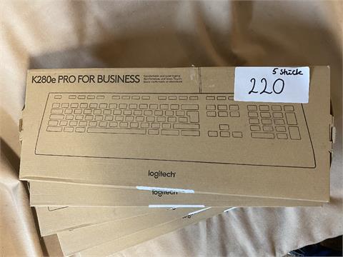 5x Logitech Tastatur K280e pro