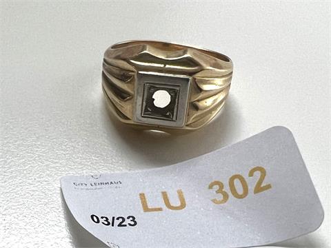 1 Ring leere Fassung (750/- 8,21 gr.)