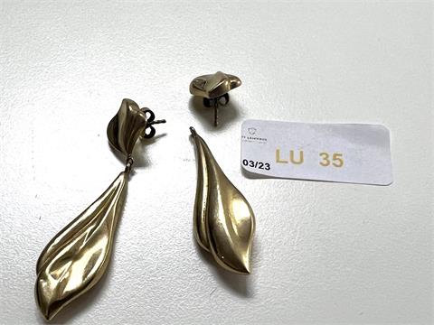 1 paar Ohrringe 1 defekt (333/- 4,36 gr.)