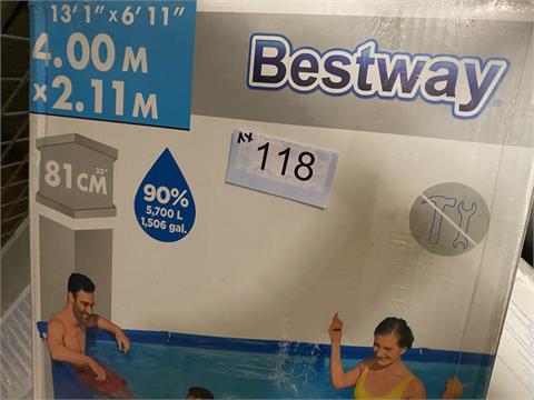 1x bestway Pool 400 x 211 x 81 cm