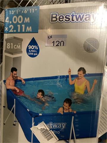 3x bestway Pool 400 x 211 x 81 cm