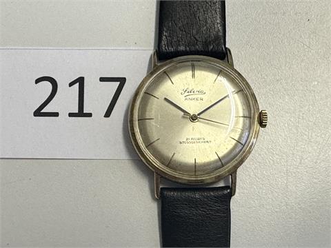 Alte Armbanduhr Silvia Anker 585 er Gold
