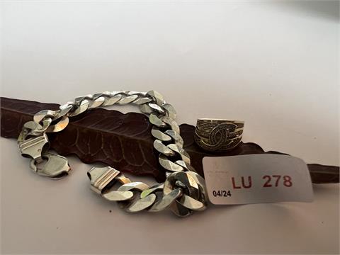 1 Armband (Ag925/- 35,91 gr.);