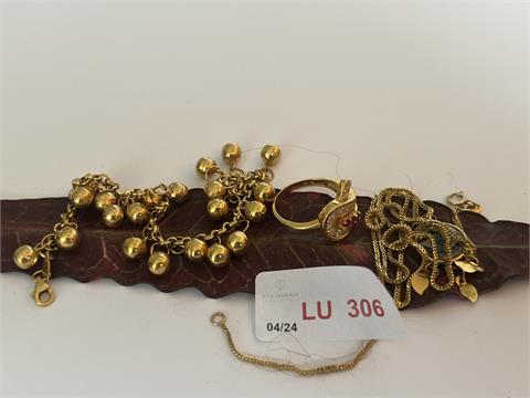 1 Armband mit Kugeln (875/- 9,77 gr.);)